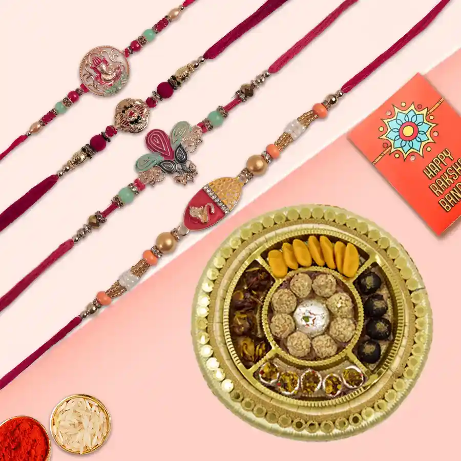 Sweet Leverage with Fancy Rakhi