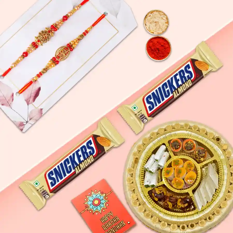 Holy Combo of Auspicious Rakhi n Sweets