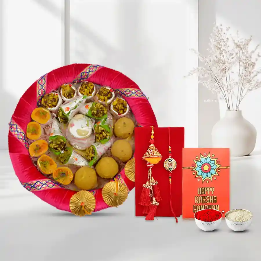 Best-bonding Couple Rakhi with Sweets