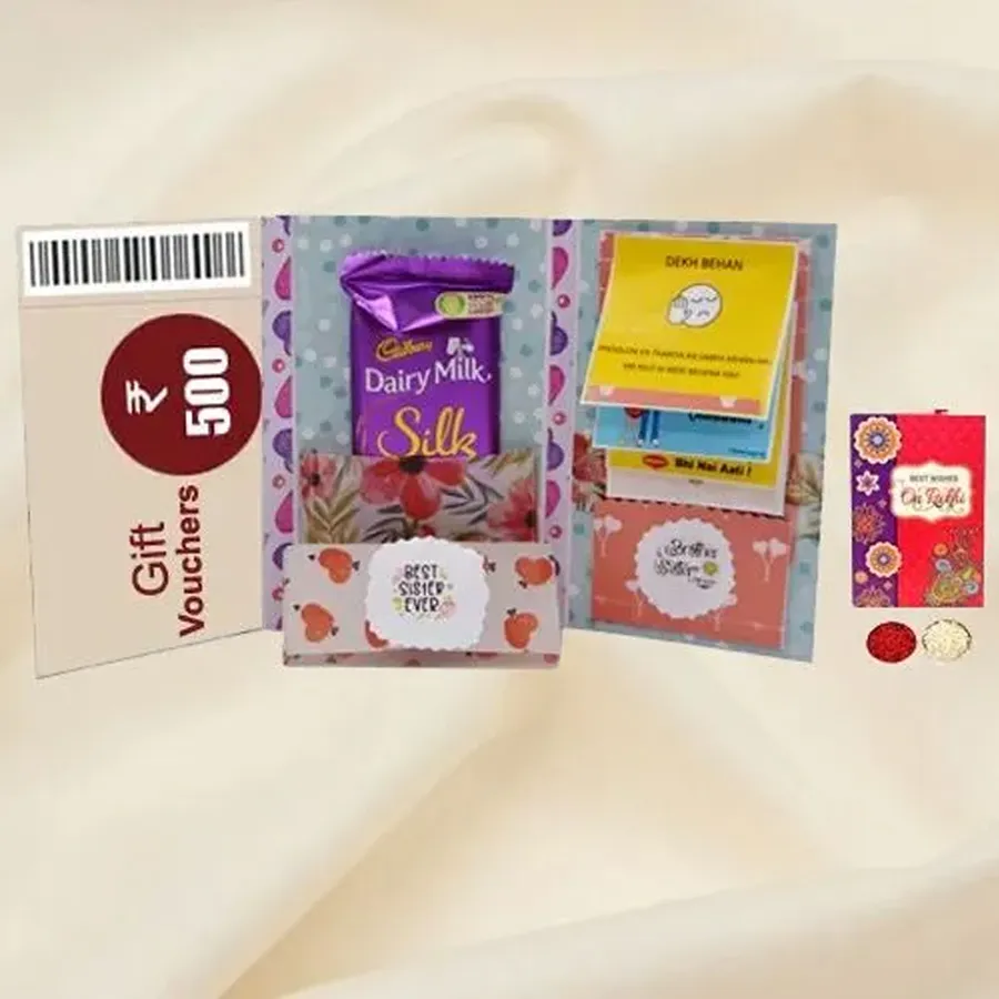 Personalized Envelope Card for Rakhi Chocolaty Bash