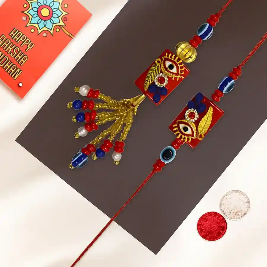 Bhai Bhabhi Lumba Rakhi Duo