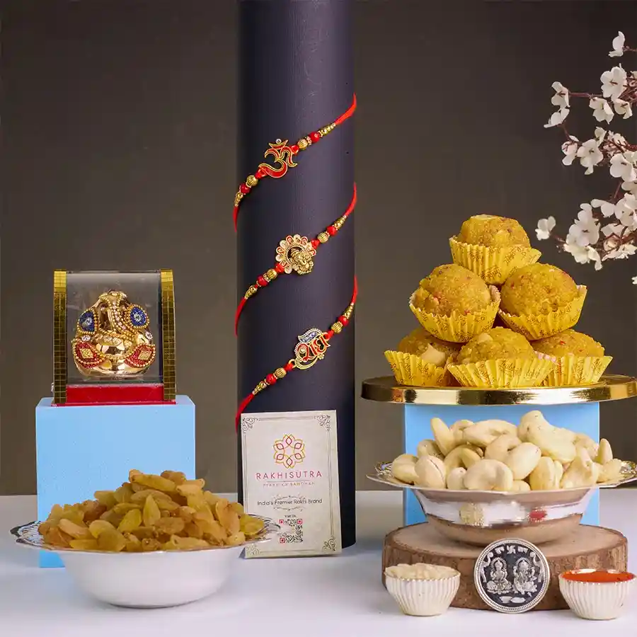 Designer Rakhi N Festive Treats Hamper