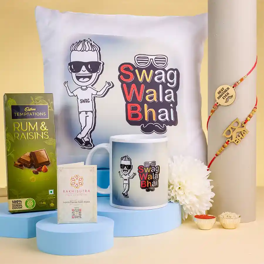 Stylish Rakhi N Gifts Combo