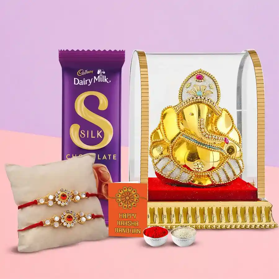 Mesmerizing Ganesh n Rakhi Gift