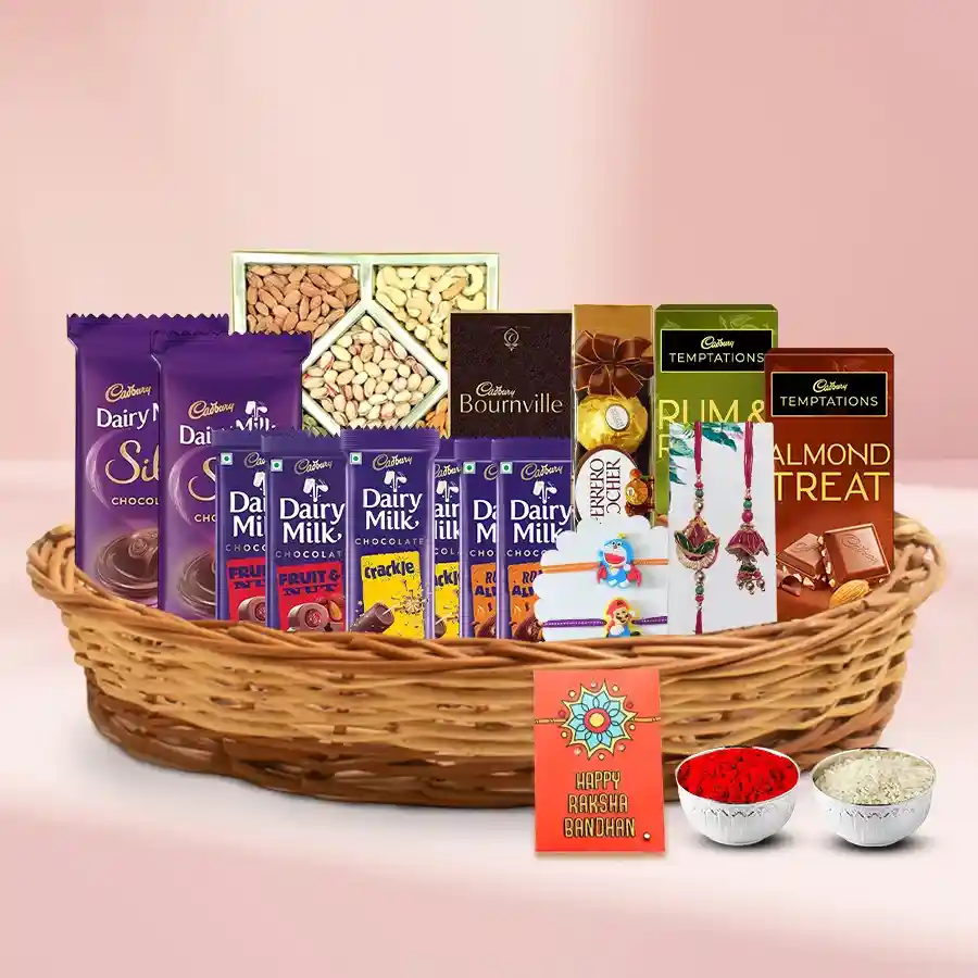 Delightful Chocolates Rakhi Gift for Family