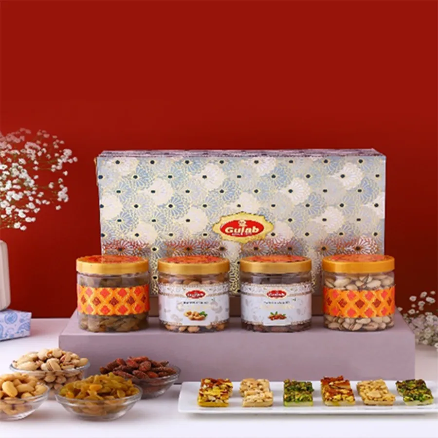 Tempting Nutty Delight with Sweet Box