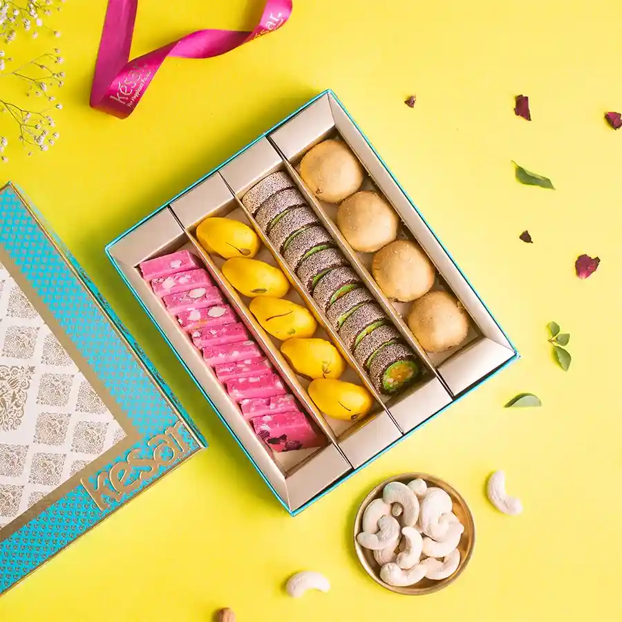 Sweetness Unfurls Anniversary Gift Box by Kesar