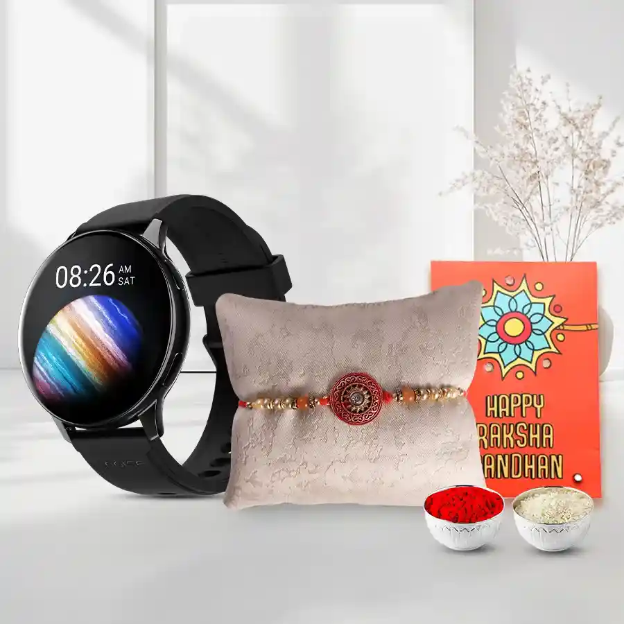 Festive Rakhi N Noise Watch Gift Combo