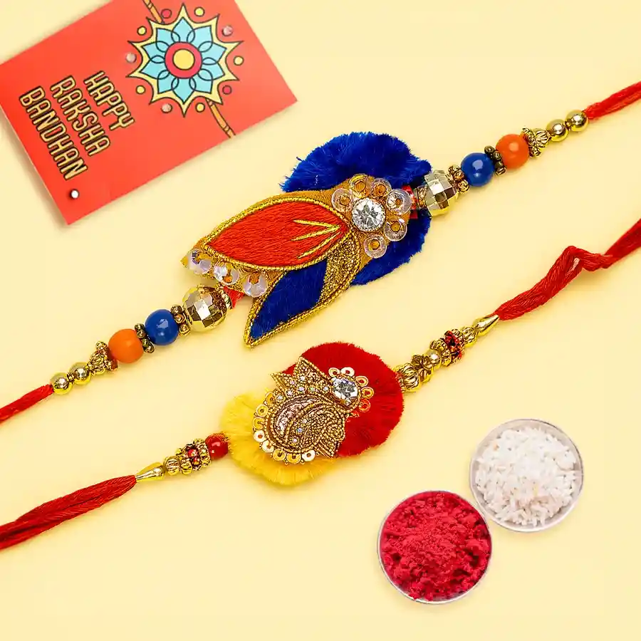 Premium Kundan Zardozi Rakhi