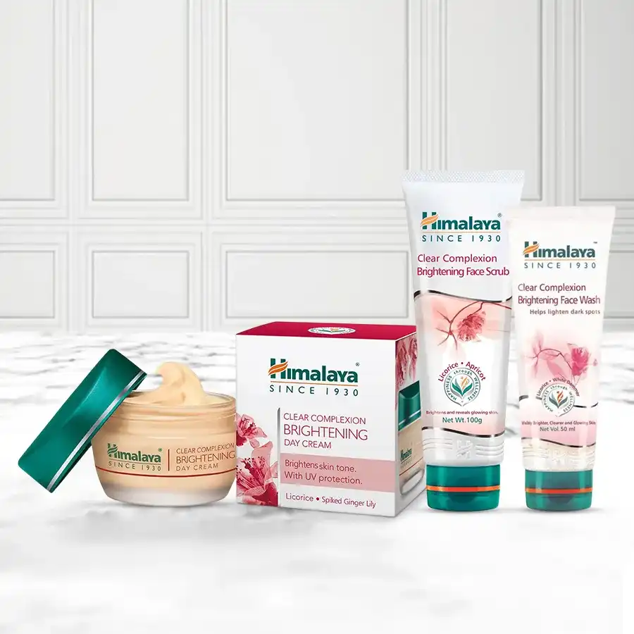 Himalayan Glow Gift Hamper featuring complexion care products for radiant skin.