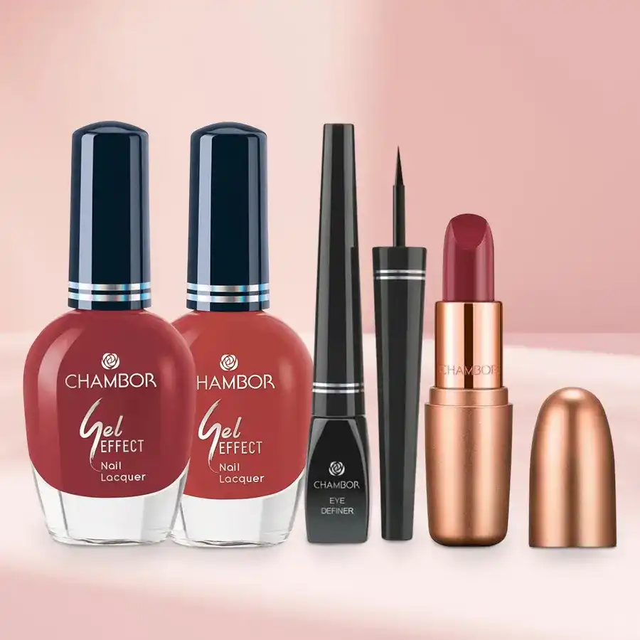 Amazing Chambor Eye Definer Nail Lacquer N Lipstick