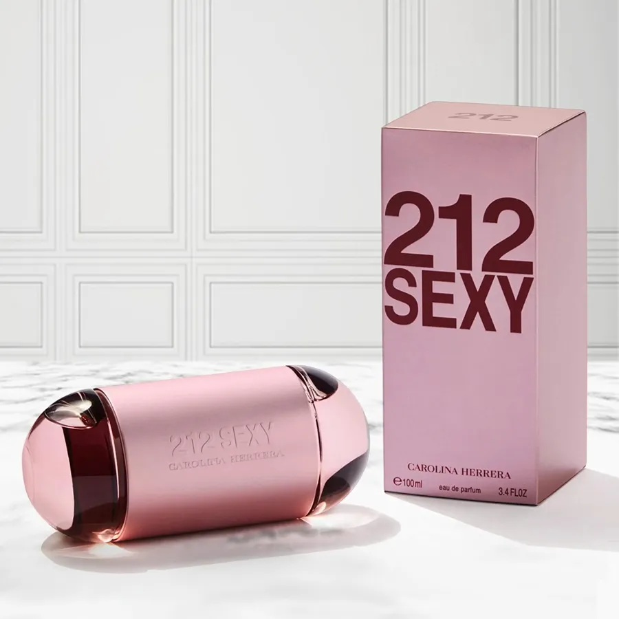 Carolina Herrera 212 Sexy Eau de Perfume for women, 60 ml, with top notes of rose pepper and bergamot, perfect gift for any occasion.